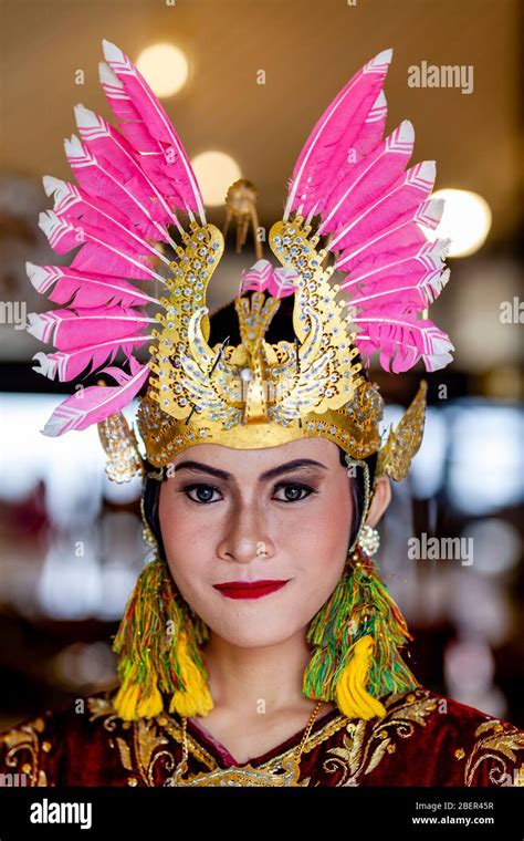 A Portrait Of A Traditional Javanese Dancer At The Sultans Palace The