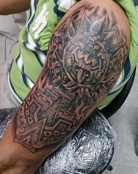 While aztec tattoos contained many varieties of styles and symbols, there were several reoccurring similarities. 80 Aztec Tattoos For Men - Ancient Tribal And Warrior Designs