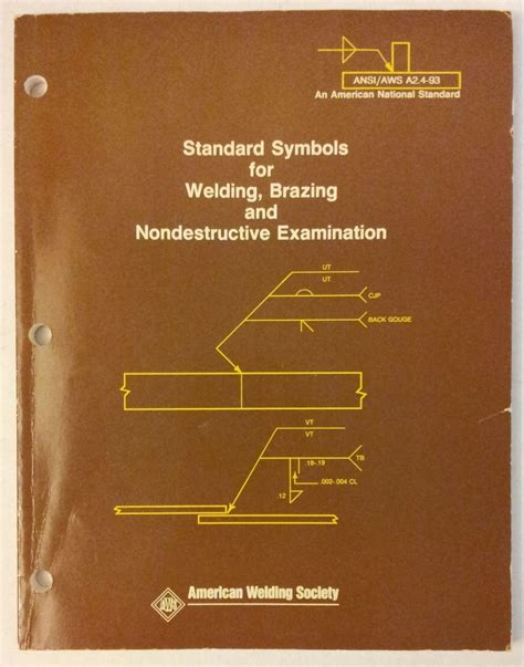 Standard Symbols For Welding Brazing And Nondestructive Examination A2