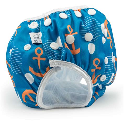 Large Anchors Premium Adjustable Reusable Swim Diapers 1size Fits All