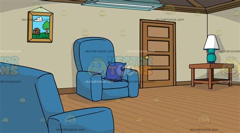 A Simple Living Room Background Clipart Cartoons By