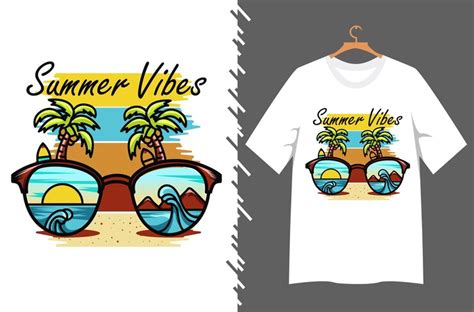 Premium Vector Summer Vibes T Shirt Design