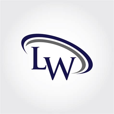 Monogram Lw Logo Design By Vectorseller Thehungryjpeg