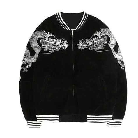 Maybe you would like to learn more about one of these? lack Chinese dragon ball z jacket Japanese Harajuku Embroidery Bomber Jacket Women/Men 2018 ...