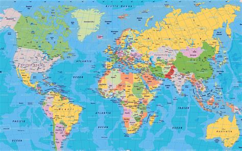 World Map Political Borders World Map Wallpaper World