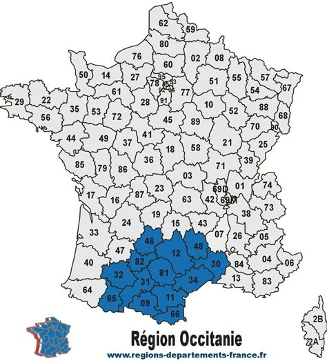 Région Occitanie Localisation Et Départements