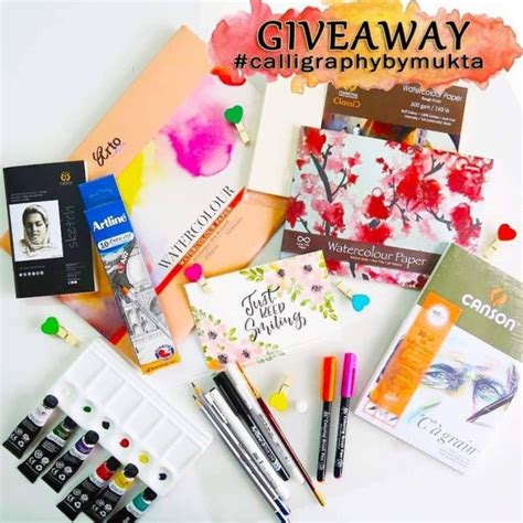 Giveaway Alert Calligraphy By Mukta