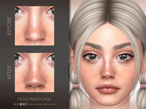 The Sims Resource Nora Nose Preset N14 Sims 4 Tsr Sim