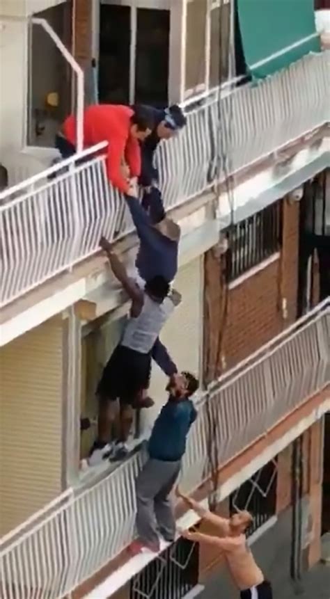 Heroes Climb Building To Save Pensioner Hanging From Balcony Metro News