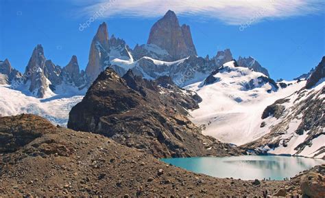 Mountain Landscape With Mt Fitz Roy In Patagonia South America