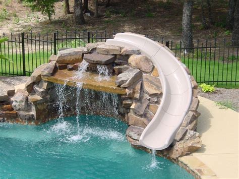Inground Pool Slides Safety Information And Design Ideas