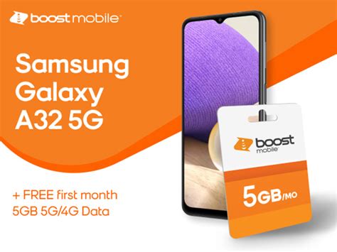 Boost Mobile Samsung Galaxy A32 5g Free 1 Month Unlimited Talk Text