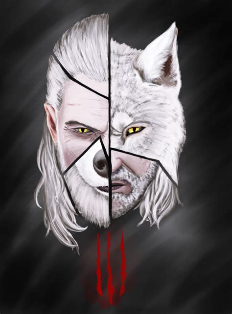 Painting The Witcher 3 Geralt The White Wolf The Witcher Tiere