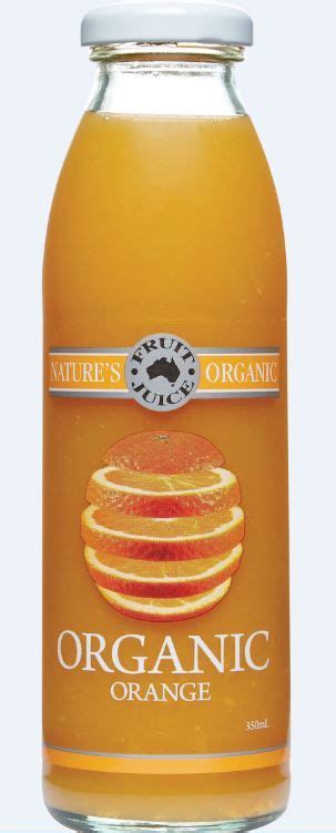 Natures Organics Orange Juice 350ml 12 Priority Health Pty Ltd