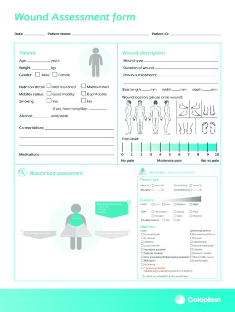 Fillable Online Wound Assessment Form Fax Email Print Pdffiller