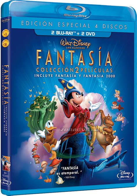 Carátula De Fantasía Fantasía 2000 Pack Blu Ray
