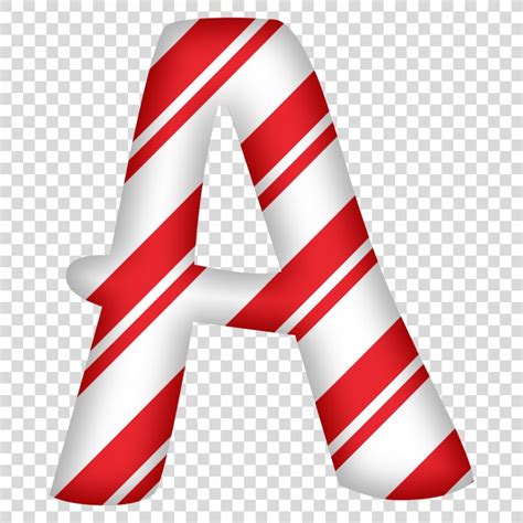 Candy Cane Letter Alphabet Paper Letters Png