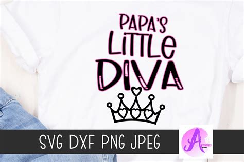 Papas Little Diva Little Princess Svg Mini Diva Clipart Etsy México
