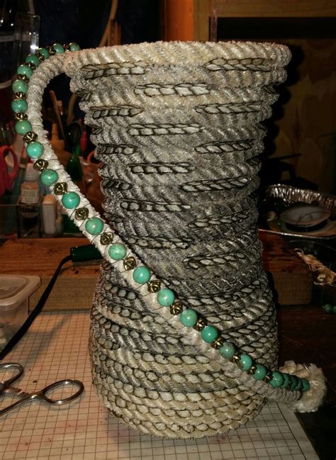 Rope Vase Lariat Rope Crafts Rope Crafts Rope Art