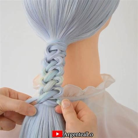 New Knotted Braid Hairstyle Video Hair Styles Pretty Braided