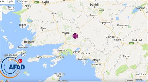 Afet ve acil durum yönetimi başkanlığı, (afad) depremin büyüklüğünü 3.9 olarak açıklarken kandilli rasathanesi ise 4.1. Muğla'da deprem - Son dakika haberleri