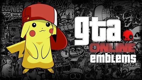 Gta V Pikachu Pokemon Emblem Tutorial Grand Theft Auto 5