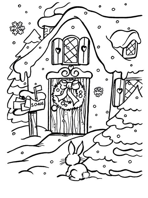 XMAS COLORING PAGES