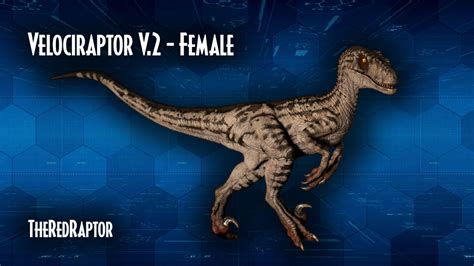 Velociraptor V2 Female Jurassic Park 3 By Theredraptor65 On Deviantart