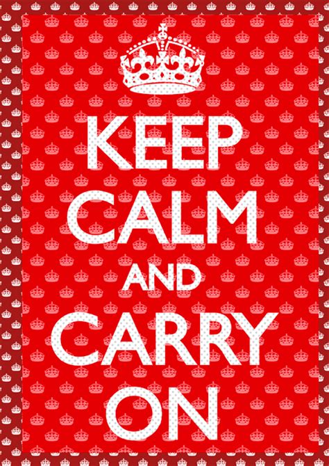 Keep Calm And Carry On 3d Poszter Az Europostershu N