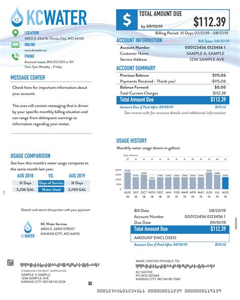 How To Read Your Water Bill Statement Of Account