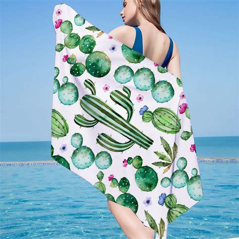 Microfiber Beach Towel Super Lightweight Colorful Bath Sandproof