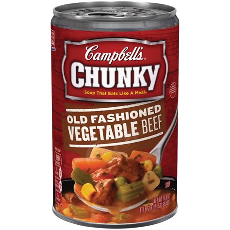 Campbells Chunky Soup Old Fashioned Vegetable Beef 188 Oz 1 Lb 28