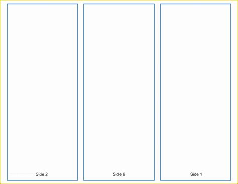 Blank Tri Fold Brochure Template