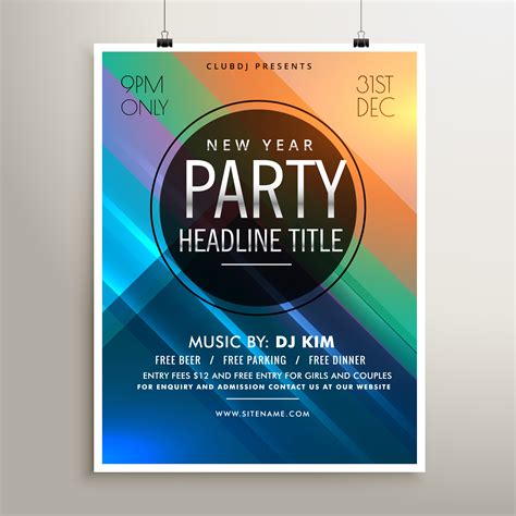 Blank Party Flyer Templates