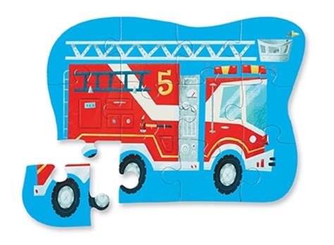 Fire Truck Mini Shaped Puzzle Board Game At Mighty Ape Australia