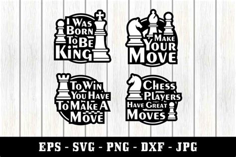 Chess SVG Chess Vector Chess Silhouette Eps DXF PNG