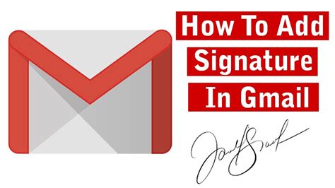 How To Add Signature In Gmail Tips And Tricks Youtube