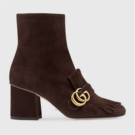 Suede Ankle Boot Gucci Womens Boots And Booties 408210c20002140