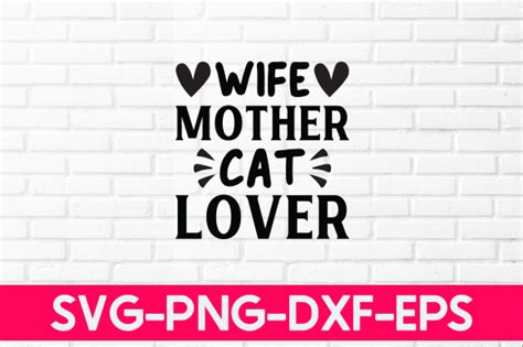 Wife Mother Cat Lover Graphic By Nigel Store · Creative Fabrica