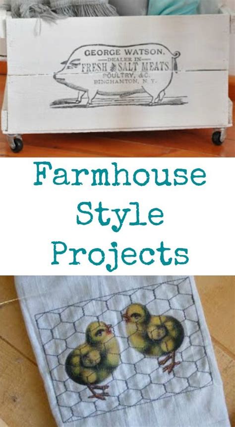 Farmhouse Style Projects On Graphics Several Country Themed