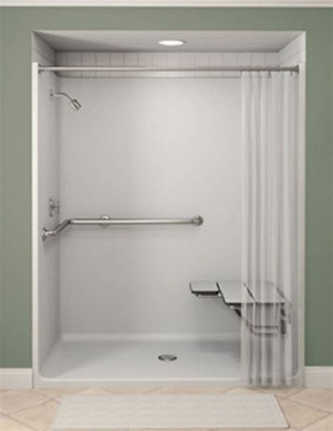 Stunning One Piece Shower Units To Your Bathroom Minimalist Green White Interior Of One Piece