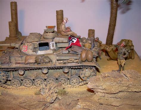 135 Built Wwii Pro Diorama Deutsche Afrika Korps At Rest 1942 North