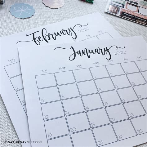 Elegant 2020 Calendar Free Printables Pretty Printable Planner
