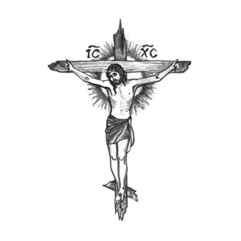 Orthodox Crucifixion Tattoo Russian Criminal Tattoo Jesus Etsy