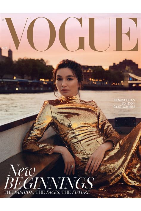 Uk Vogue Magazine September 2021 Gemma Chan Cover Feature Harry Style