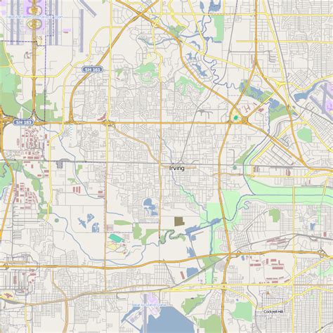 Map Of Irving Texas Travelsmapscom