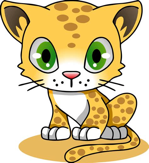 Clipart Cartoon Leopard