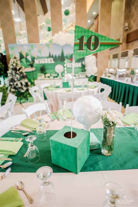 A golf theme retirement party provides great opportunities and ideas to make the retiree feel special. Little Golfers Golf Birthday Party (With images) | Golf party decorations, Golf birthday party ...