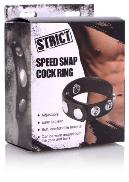 Strict Speed Snap Cock Ring Black On Literotica
