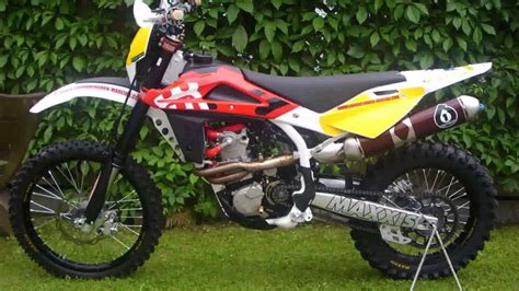 The te450 forks are harsh on the small stuff. husqvarna te 450 - YouTube